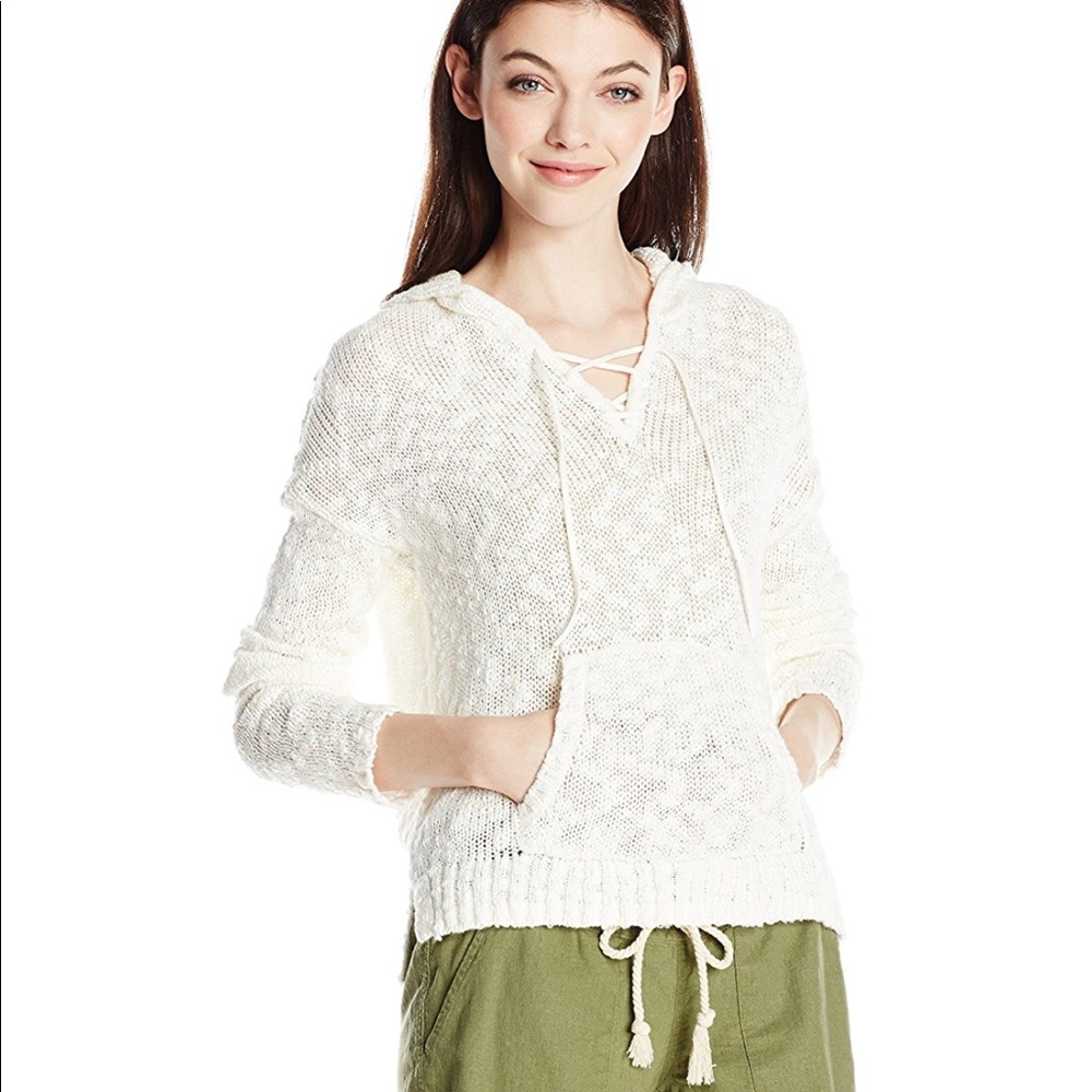 Roxy pullover hoodie thin knit XS